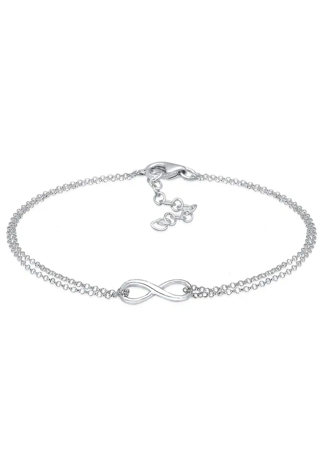 Elli Armkette »Armband Infinity Liebe Unendlichkeit Layer 925 Serling Silber«