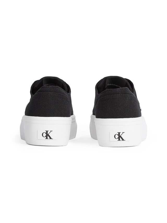Calvin Klein Jeans Plateausneaker »VULC FLATFORM LOW CV MG« Schnürschuh, Freizeitschuh, Halbschuh mit seitlichem Logo