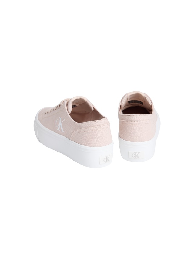 Calvin Klein Jeans Plateausneaker »VULC FLATFORM LOW CV MG« Schnürschuh, Freizeitschuh, Halbschuh mit seitlichem Logo