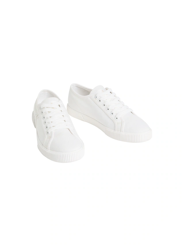 Calvin Klein Jeans Sneaker »ESS VULC LOW CV MG WN« Halbschuh, Freizeitschuh, Schnürschuh in Retro-Optik