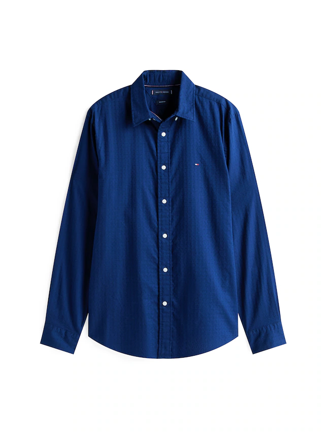 Tommy Hilfiger Langarmhemd »DOBBY STRUCTURE Regular Fit SHIRT«