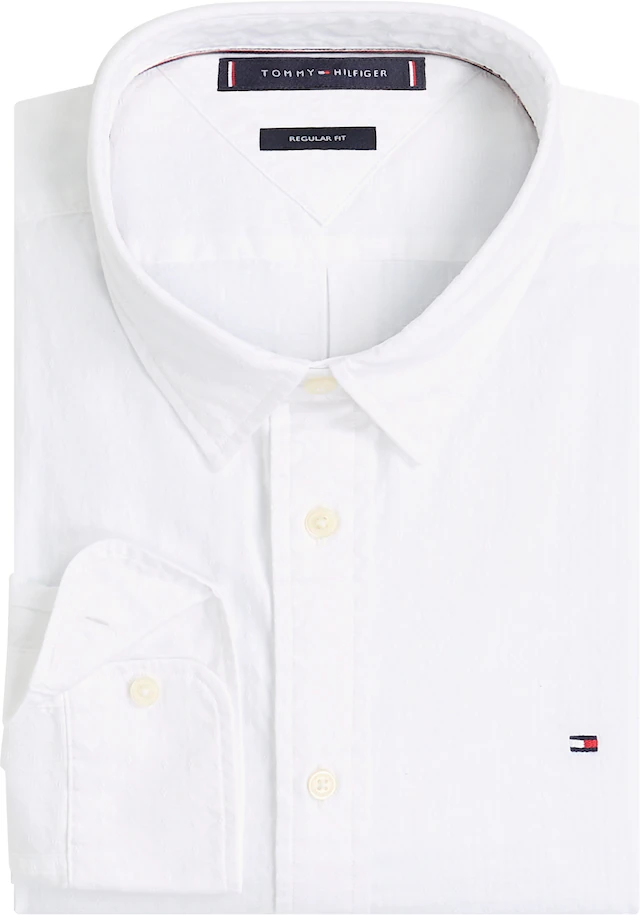 Tommy Hilfiger Langarmhemd »DOBBY STRUCTURE Regular Fit SHIRT«