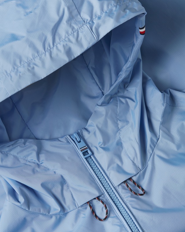 Tommy Hilfiger Blouson »RWB HOODED JACKET« mit Kapuze Freizeitjacke, Übergangsjacke elastische Bündchen, wasserabweisend