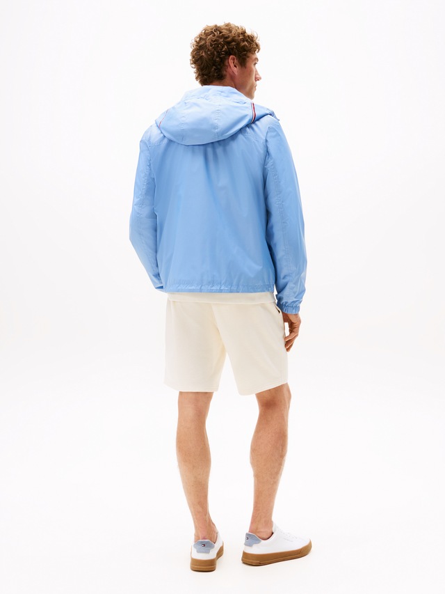 Tommy Hilfiger Blouson »RWB HOODED JACKET« mit Kapuze Freizeitjacke, Übergangsjacke elastische Bündchen, wasserabweisend