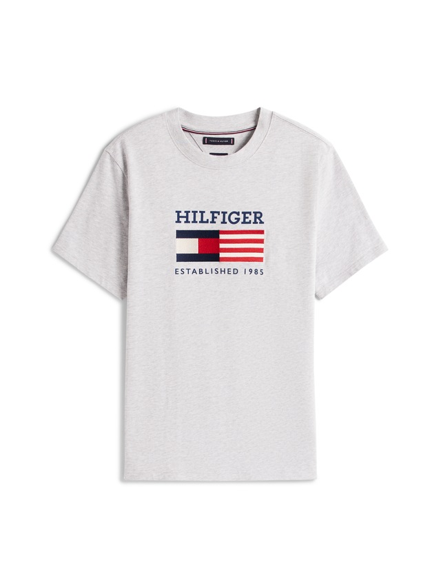 Tommy Hilfiger T-Shirt »AMERICANA MONOTYPE FLAG BOX TEE« Mit markanter Stickerei