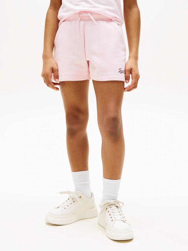 Tommy Hilfiger Sweatshorts »TOMMY SCRIPT SWEATSHORT« für Kinder bis 16 Jahre, glänzender Logo-Schriftzug