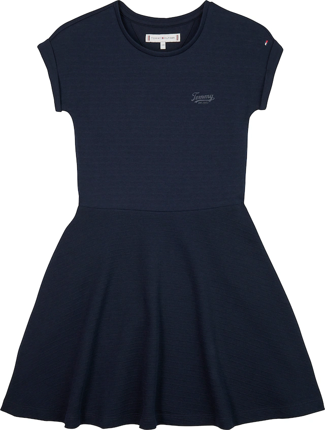 Tommy Hilfiger Jerseykleid »SPACER INTERLOCK DRESS« für Kinder bis 16 Jahre, mit Logoschriftzug