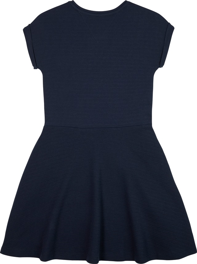 Tommy Hilfiger Jerseykleid »SPACER INTERLOCK DRESS« für Kinder bis 16 Jahre, mit Logoschriftzug