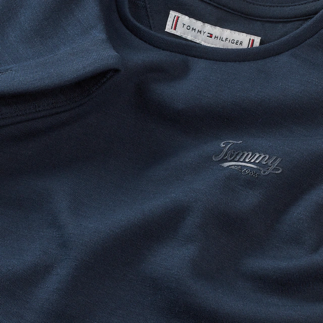 Tommy Hilfiger Jerseykleid »SPACER INTERLOCK DRESS« für Kinder bis 16 Jahre, mit Logoschriftzug