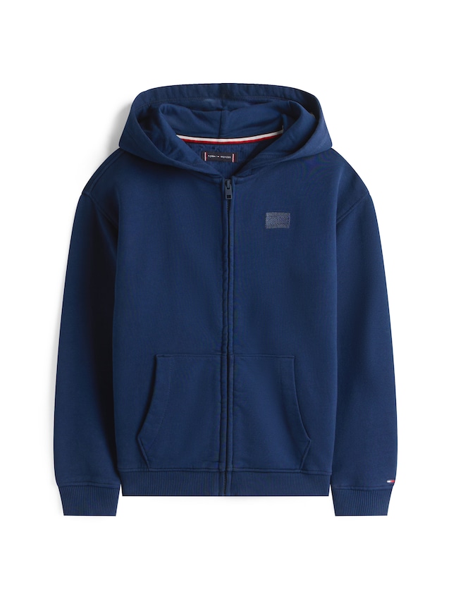 Tommy Hilfiger Kapuzensweatjacke »TONAL FLAG EMB ZIP HOODIE« für Kinder bis 16 Jahre, mit Kapuze