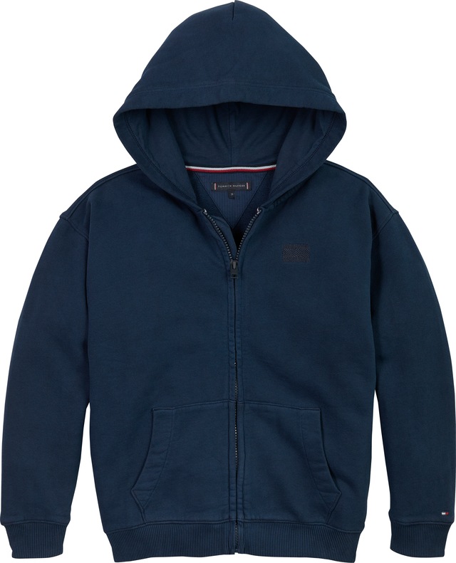 Tommy Hilfiger Kapuzensweatjacke »TONAL FLAG EMB ZIP HOODIE« für Kinder bis 16 Jahre, mit Kapuze