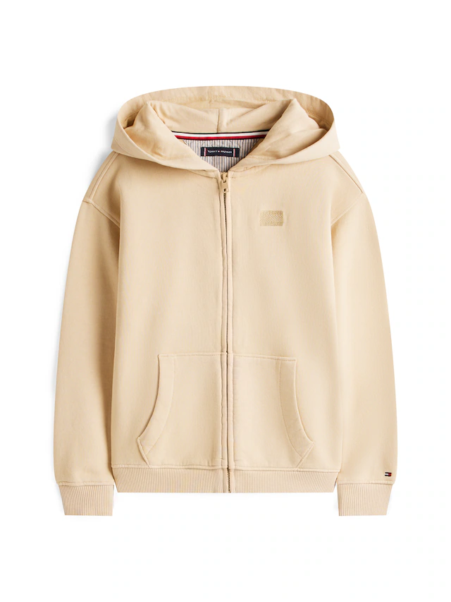 Tommy Hilfiger Kapuzensweatjacke »TONAL FLAG EMB ZIP HOODIE« für Kinder bis 16 Jahre, mit Kapuze