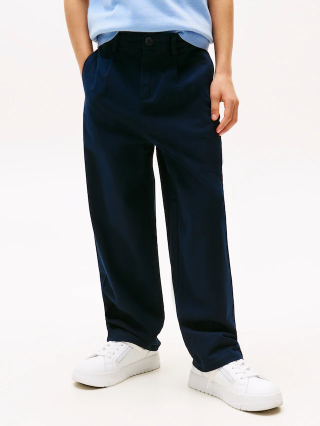 Tommy Hilfiger Chinohose »PLEATED CHINO PANT« für Kinder bis 16 Jahre, mit Bundfalten