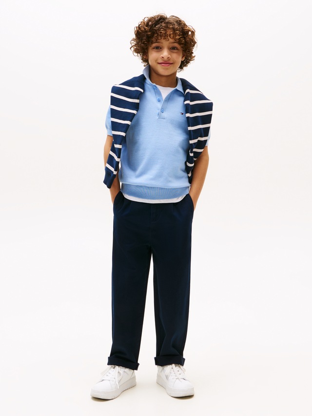 Tommy Hilfiger Chinohose »PLEATED CHINO PANT« für Kinder bis 16 Jahre, mit Bundfalten