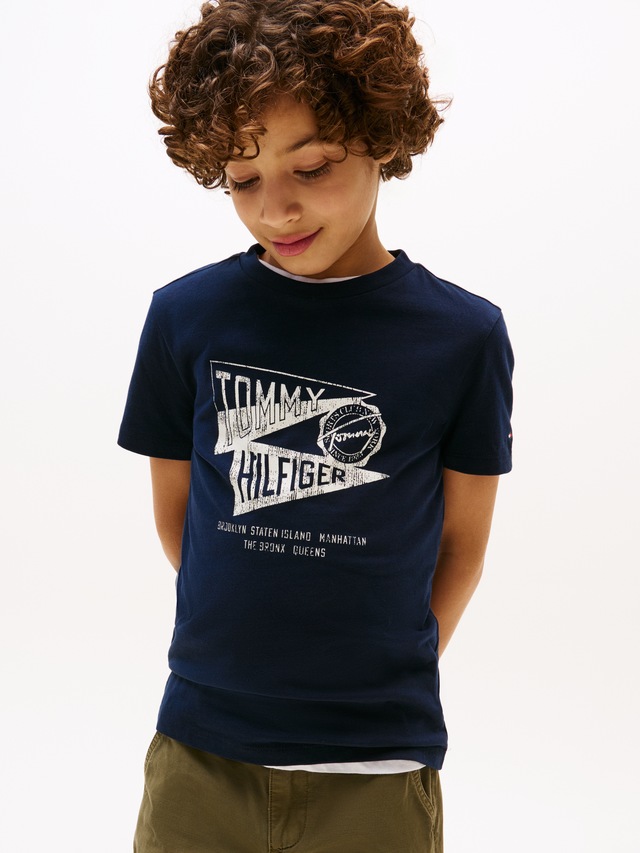 Tommy Hilfiger T-Shirt »TEXTURED GRAPHIC PRINT TEE SS« für Kinder bis 16 Jahre