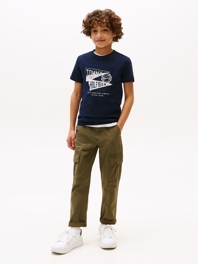 Tommy Hilfiger T-Shirt »TEXTURED GRAPHIC PRINT TEE SS« für Kinder bis 16 Jahre