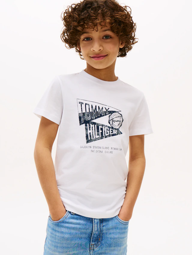 Tommy Hilfiger T-Shirt »TEXTURED GRAPHIC PRINT TEE SS« für Kinder bis 16 Jahre