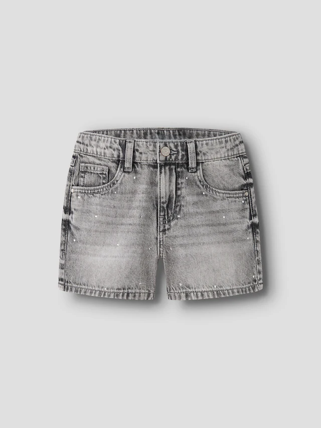 Name It Jeansshorts »NKFROSE REG DNM SHORTS 6042-AC NOOS« Baumwolle, mit Glitzersteinchen