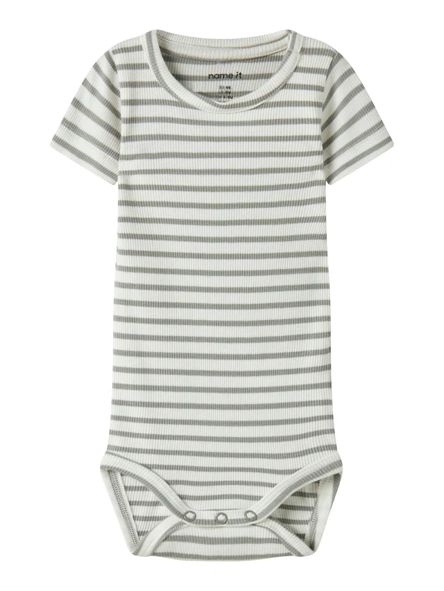 Name It Kurzarmbody »NBNBANI SS BODY NOOS« Baumwollmischung, Jersey Rippqualität