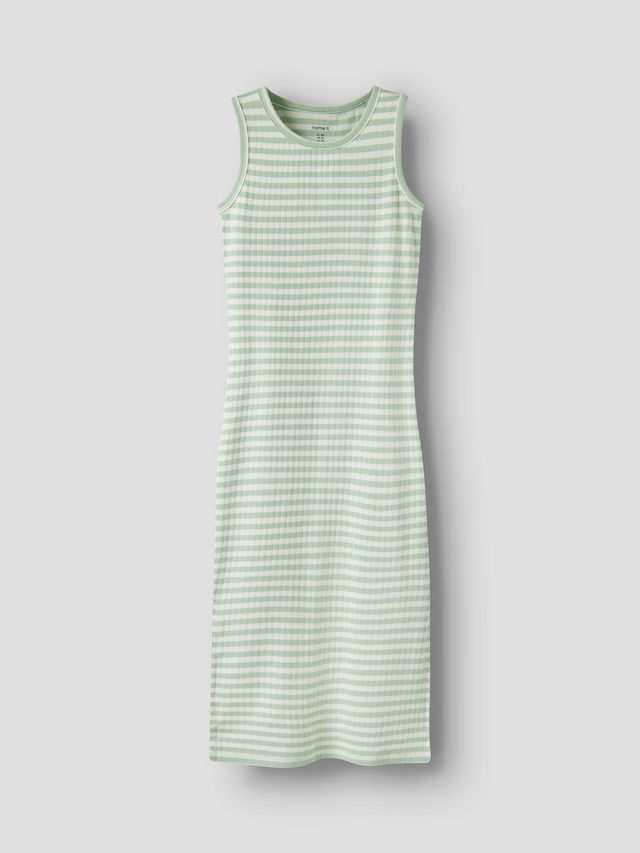Name It Maxikleid »NKFSURAJA XSL SL MAXI DRESS NOOS« Baumwollmischung, mit Stretch, Jersey, Seitenschlitze