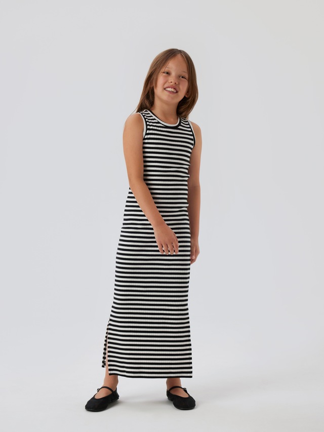 Name It Maxikleid »NKFSURAJA XSL SL MAXI DRESS NOOS« Baumwollmischung, mit Stretch, Jersey, Seitenschlitze