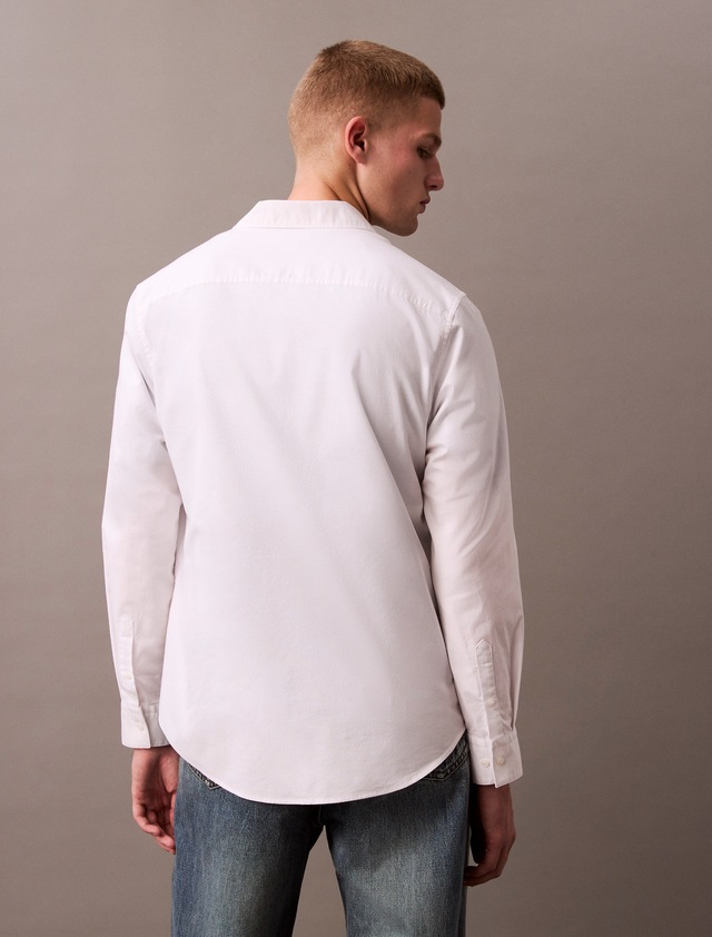Calvin Klein Jeans Langarmhemd »LS SOLID OXFORD CLASSIC SHIRT« Mit Rundhalsausschnitt