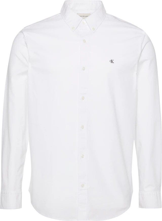 Calvin Klein Jeans Langarmhemd »LS SOLID OXFORD CLASSIC SHIRT« Mit Rundhalsausschnitt