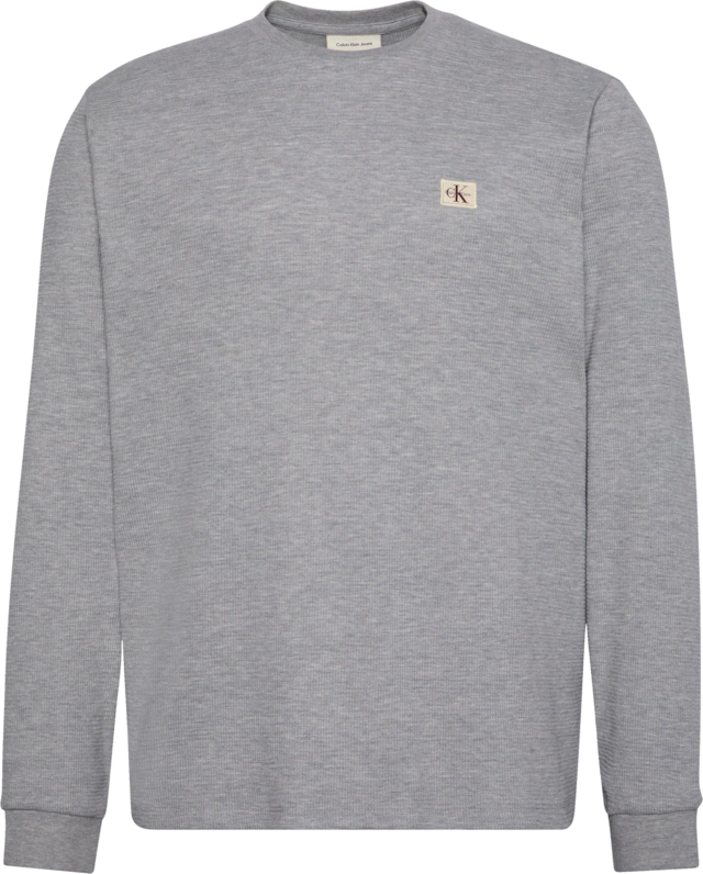 Calvin Klein Jeans Langarmshirt »LS WAFFLE BADGE CREWNK TEE« Mit Rundhalsausschnitt