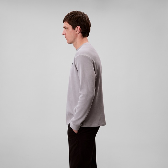 Calvin Klein Jeans Langarmshirt »LS WAFFLE BADGE CREWNK TEE« Mit Rundhalsausschnitt