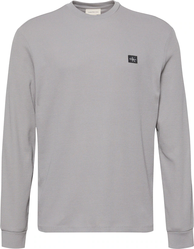 Calvin Klein Jeans Langarmshirt »LS WAFFLE BADGE CREWNK TEE« Mit Rundhalsausschnitt