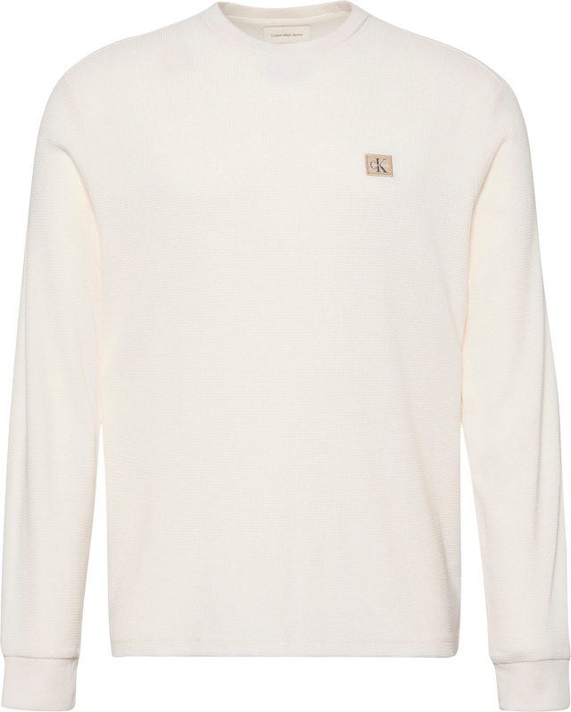 Calvin Klein Jeans Langarmshirt »LS WAFFLE BADGE CREWNK TEE« Mit Rundhalsausschnitt