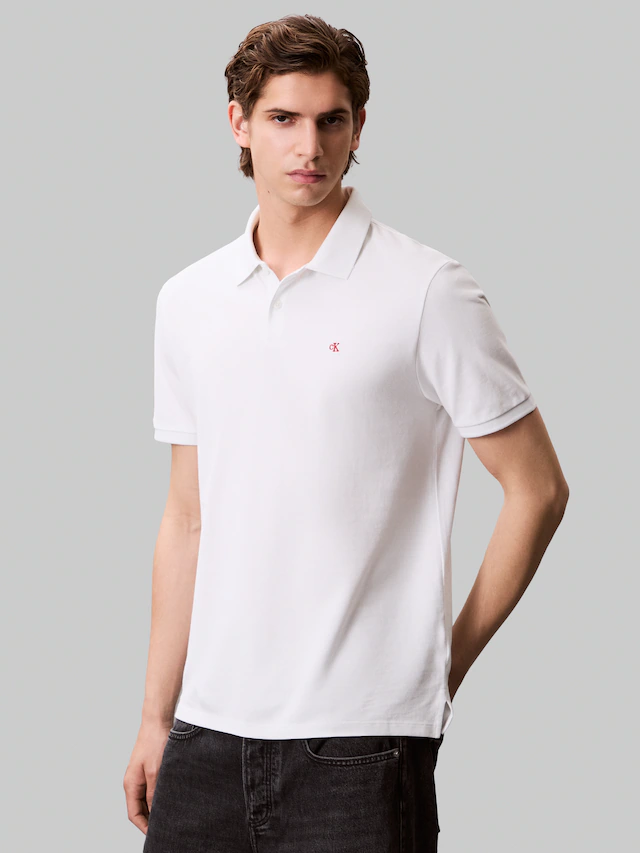 Calvin Klein Jeans Poloshirt »SS CASUAL PIQUE CLASSIC POLO« Mit Rundhalsausschnitt