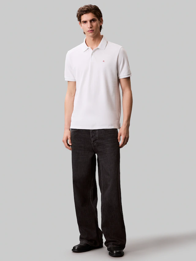 Calvin Klein Jeans Poloshirt »SS CASUAL PIQUE CLASSIC POLO« Mit Rundhalsausschnitt