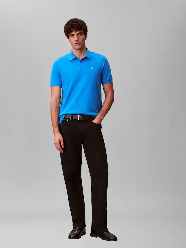 Calvin Klein Jeans Poloshirt »SS CASUAL PIQUE CLASSIC POLO« Mit Rundhalsausschnitt