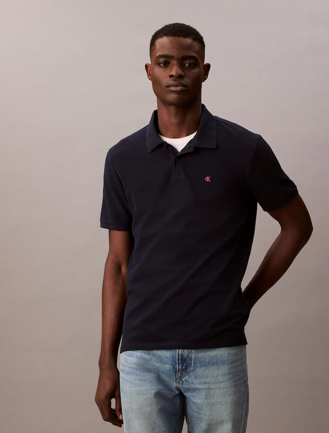 Calvin Klein Jeans Poloshirt »SS CASUAL PIQUE CLASSIC POLO« Mit Rundhalsausschnitt