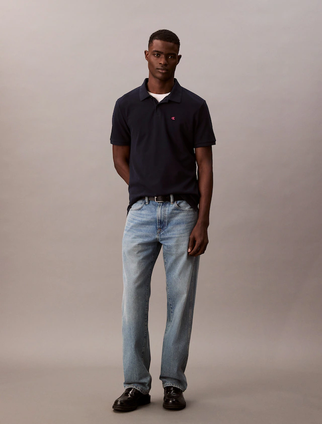Calvin Klein Jeans Poloshirt »SS CASUAL PIQUE CLASSIC POLO« Mit Rundhalsausschnitt