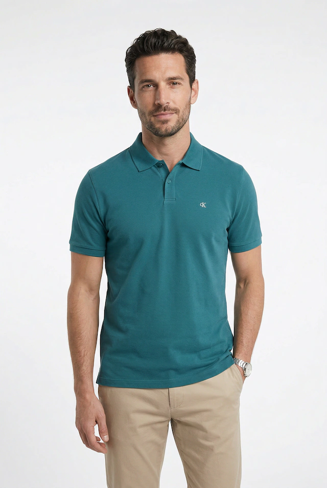 Calvin Klein Jeans Poloshirt »SS CASUAL PIQUE CLASSIC POLO« Mit Rundhalsausschnitt