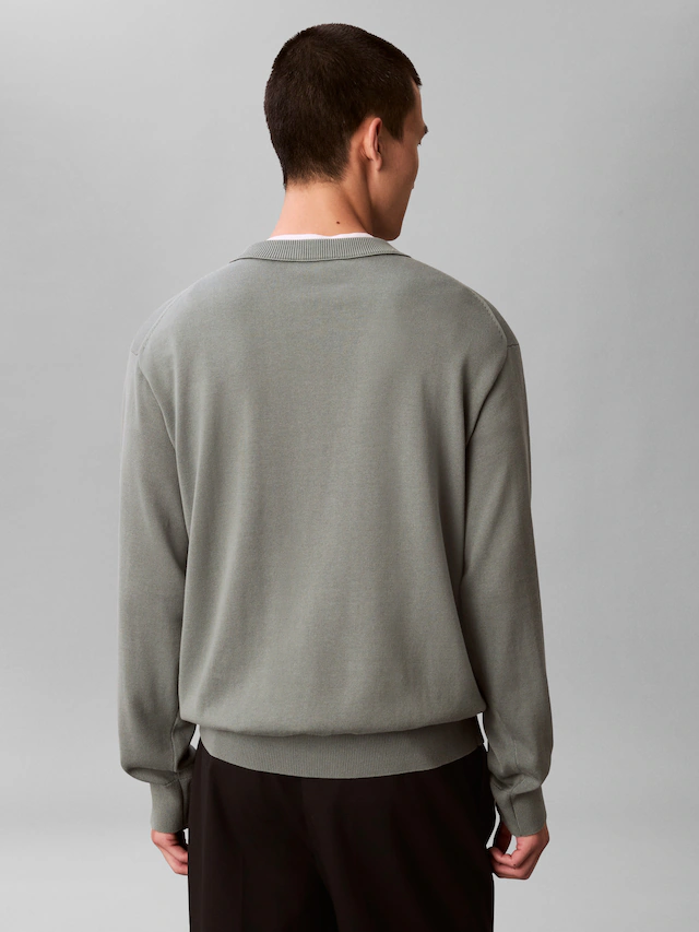 Calvin Klein Jeans Strickpullover »LS EZ COTTON CREWNK SWEATER 12GG« Mit Rundhalsausschnitt