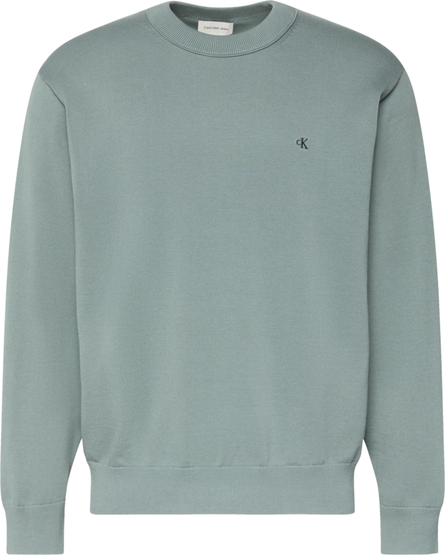 Calvin Klein Jeans Strickpullover »LS EZ COTTON CREWNK SWEATER 12GG« Mit Rundhalsausschnitt