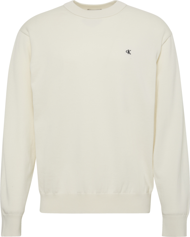 Calvin Klein Jeans Strickpullover »LS EZ COTTON CREWNK SWEATER 12GG« Mit Rundhalsausschnitt