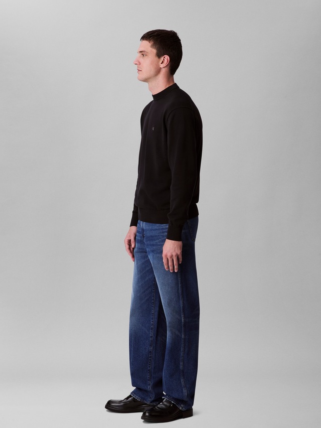 Calvin Klein Jeans Strickpullover »LS EZ COTTON CREWNK SWEATER 12GG« Mit Rundhalsausschnitt