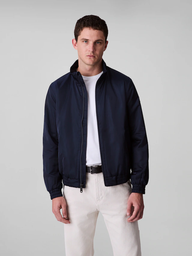 Calvin Klein Jeans Bomberjacke »LS PADDED HARRINGTON JACKET« ohne Kapuze Mit Rundhalsausschnitt mit Stehkragen