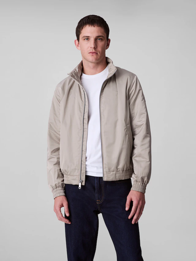 Calvin Klein Jeans Bomberjacke »LS PADDED HARRINGTON JACKET« ohne Kapuze Mit Rundhalsausschnitt mit Stehkragen