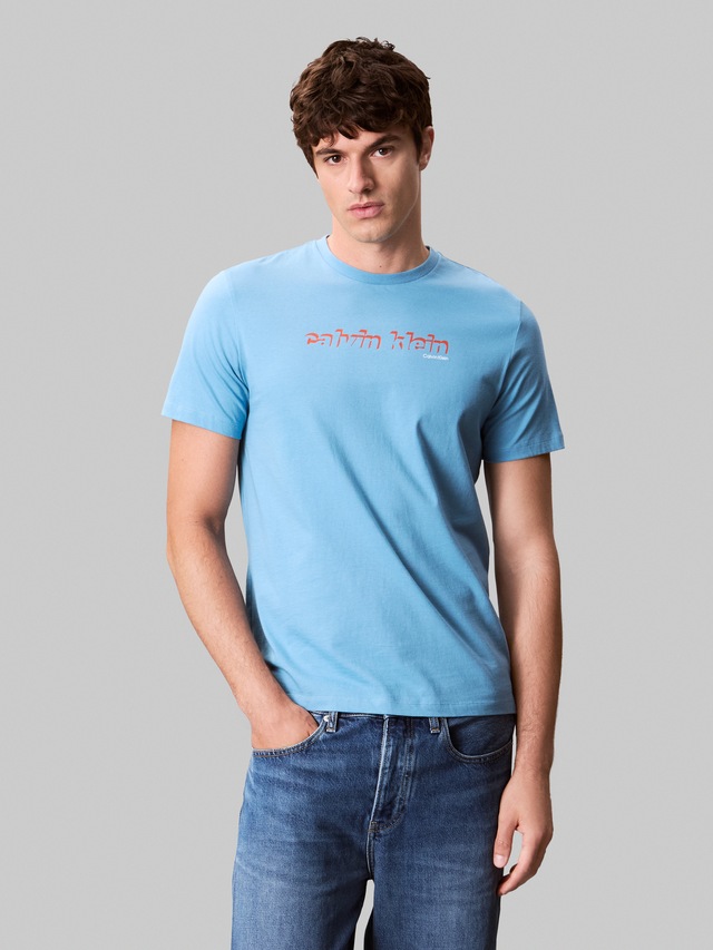 Calvin Klein Jeans T-Shirt »SS 30s E CLVN LN 3D« Mit Rundhalsausschnitt