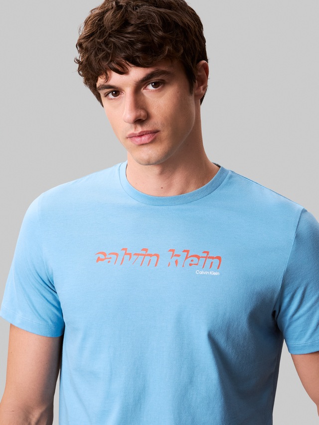 Calvin Klein Jeans T-Shirt »SS 30s E CLVN LN 3D« Mit Rundhalsausschnitt