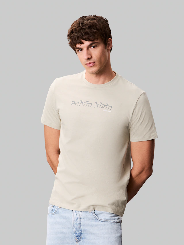Calvin Klein Jeans T-Shirt »SS 30s E CLVN LN 3D« Mit Rundhalsausschnitt