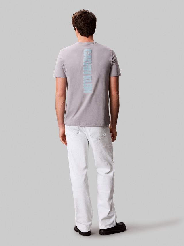 Calvin Klein Jeans T-Shirt »SS 30s E WRD STRTCH« mit großem Logodruck auf dem Rücken