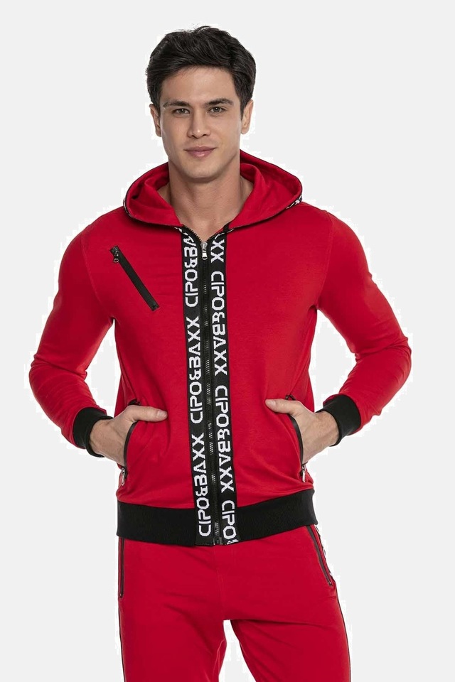Cipo & Baxx Trainingsanzug »Trainingsanzug« 1 Stk. mit kontrastierenden Bündchen, CLR131