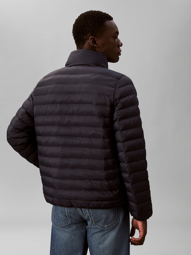 Calvin Klein Steppjacke »LS LT WT NYLN CHNNLD« ohne Kapuze Mit Rundhalsausschnitt