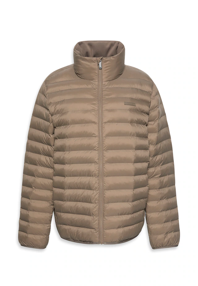 Calvin Klein Steppjacke »LS LT WT NYLN CHNNLD« ohne Kapuze Mit Rundhalsausschnitt